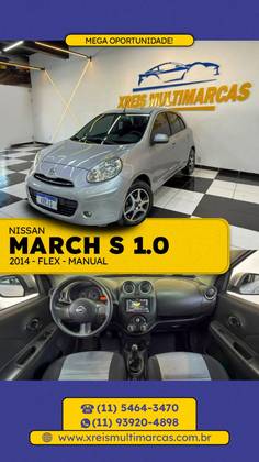 NISSAN MARCH 1.0 S 16V FLEX 4P MANUAL NISSAN MARCH 1.0 S 16V FLEX 4P MANUAL